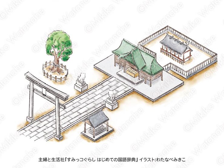 神社のイラスト